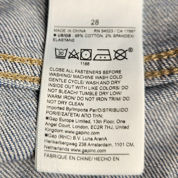 Banana Republic Jeans HR Icon Wide Leg Medium Wash Blue Size 28 NEW Spring 2025 - Picture 6 of 13